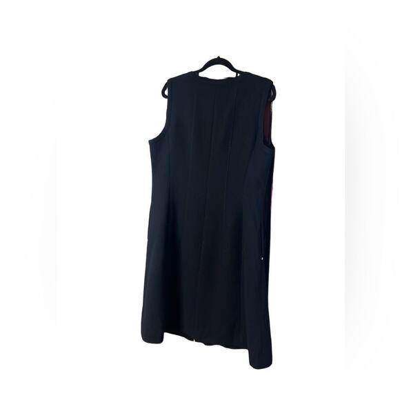 LAFAYETTE 148 NEWYORK WOOL EXPOSED ZIPPER SLEEVELESS DRESS SIZE 18 - Picture 3 of 9